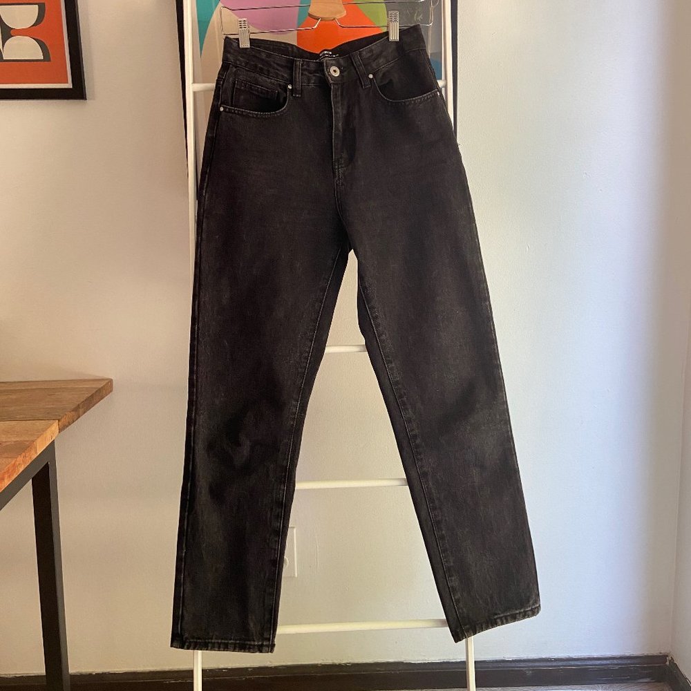 Cotton:On women's Mom Jean — vintage look, high waist, black sz 4/36